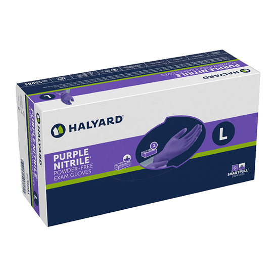 Halyard Purple Nitrile Exam Glove, Medium (55082)