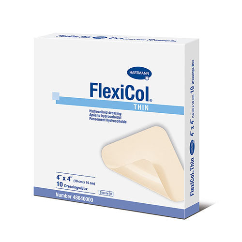 Hartmann Conco FlexiCol Hydrocolloid Dressing, Thin, 4" x 4" (48640000)