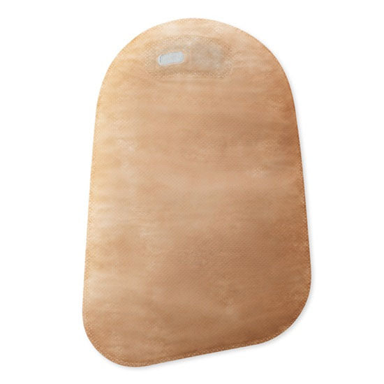 Hollister Premier One-Piece Closed Ostomy Pouch, Flat SoftFlex Barrier, Oval Cut-to-fit, 3" x 2-1/2, Beige (82302)
