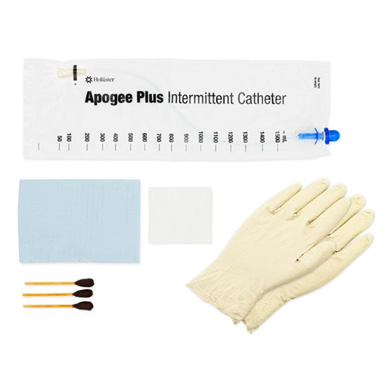 Hollister Apogee Plus Intermittent Catheter Kit, 10 Fr (B10FB), 100/EA