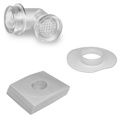 InHealth Blom-Singer Shower Guard, One-piece, Right Angle (BE 6048)