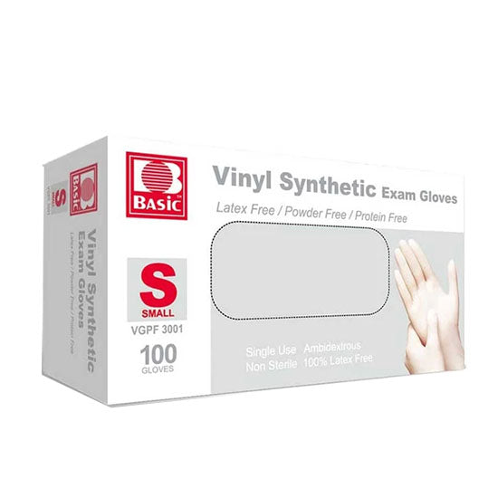 INTCO Vinyl Exam Gloves, Small (VGPF3001)