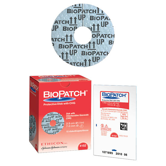 J&J BIOPATCH Protective Disk with CHG, 1" (ET 4152)