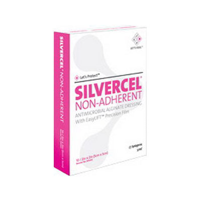 Systagenix Silvercel Non-Adherent Antimicrobial Alginate Dressing 2" x 2" (900202)