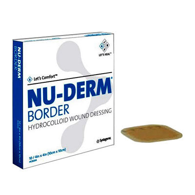 Systagenix Nu-Derm Standard Hydrocolloid Dressing 4" x 4" (HCF204)