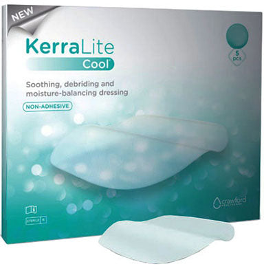 KCI KerraLite Cool Hydrogel Moisture Balancing Dressing Adhesive Border, 3" x 3" (CWL1007)