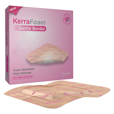 KCI KerraFoam Gentle Border Foam Dressing 6" x 6" (CWL1132)