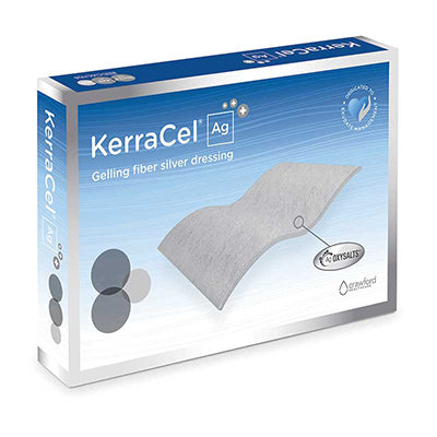KCI KerraCel Ag3+ Gelling Fiber Silver Wound Dressing 6" x 6" (CWL1159)