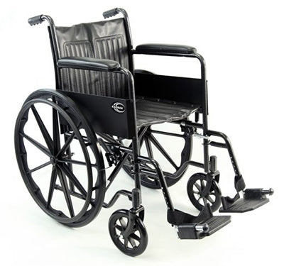 Karman 18" Steel Wheelchair w/Fixed Armrest