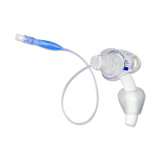 Kendall Shiley Tracheostomy Tube, Cuffless with Inner Cannula, Fenestrated, Size 4 (4CFN)