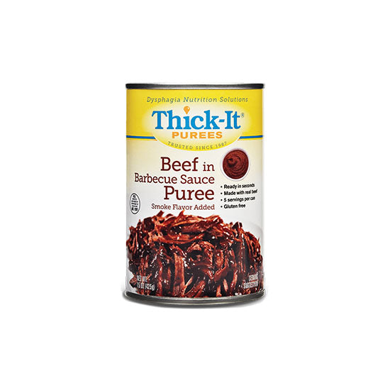 Thick-It Purees Beef in Barbecue Sauce Puree, Smoke Flavor Added, 15 oz Can (H309)