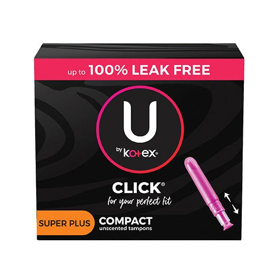 Kimberly Clark U by Kotex Supreme Premium Compact Tampons, Super Plus (51585)