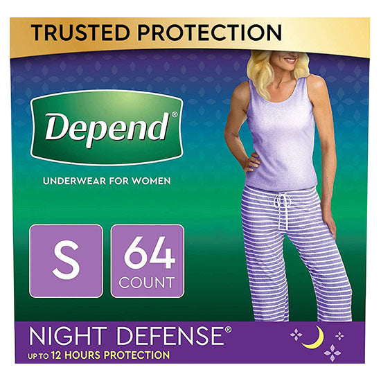 Kimberly Clark Night Defense Underwear for Women, Overnight, Small, Blush (51701)