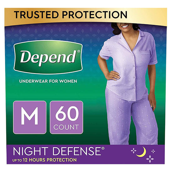 Kimberly Clark Night Defense Underwear for Women, Overnight, Medium, Blush (51703)