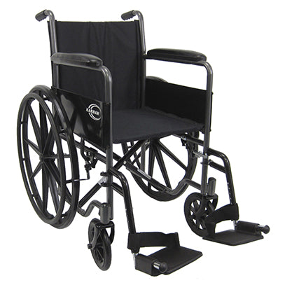 Karman LT-800T 16" Lightweight Steel Wheelchair w/Fixed Armrest