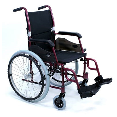 Karman LT-980 18" Ultra Lightweight Wheelchair w/Elevating Legrest in Black