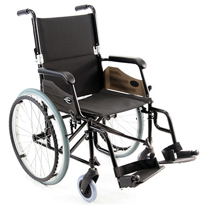 Karman 18" Wheelchair w/Quick Release Axles and Elevating Legrest Black Color