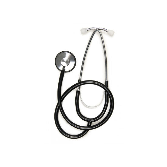 Labtron Lightweight Single Head Stethoscope, Disposable, Black (300DLX)