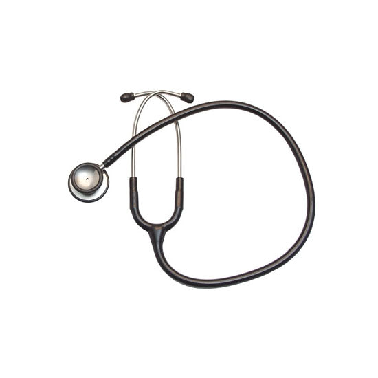 Labtron Stainless Steel Stethoscope, Adult, Black (LAB-7100)