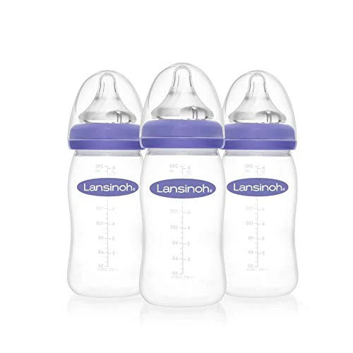 Lansinoh Breastfeeding Bottles with NaturalWave Nipple, 8oz (71056)