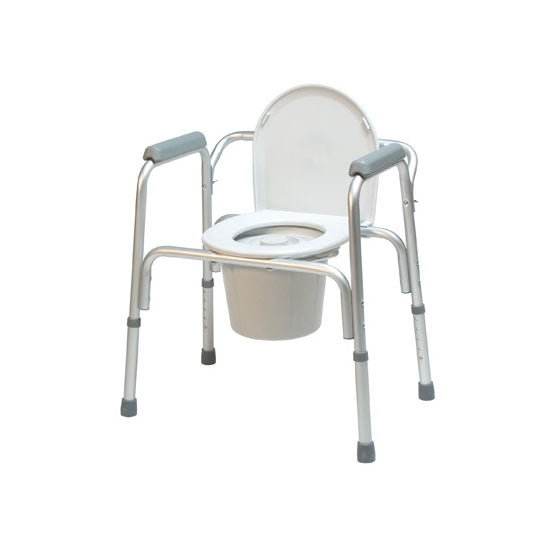 Lumex 3-In-1 Aluminum Commode With Removable Back Bar (2195A-4)