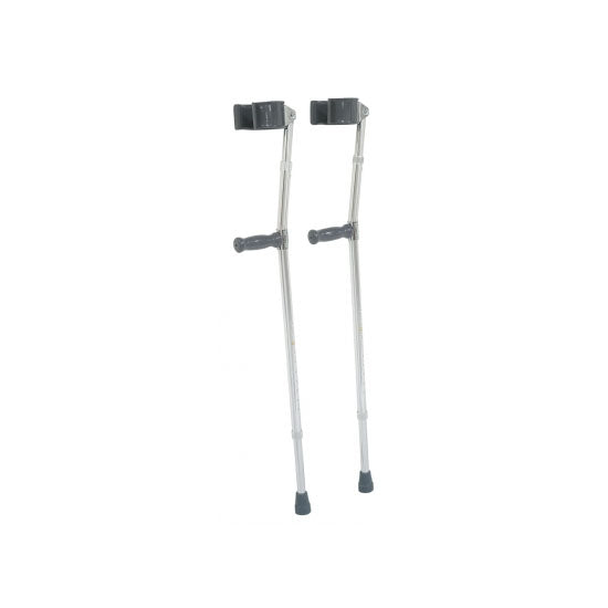 Lumex Forearm Crutches, Adult, Aluminum & Gray (6350A)