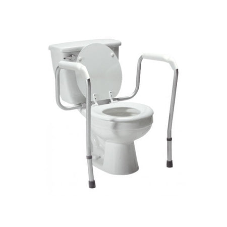 Lumex Versaframe Toilet Safety Rail in Brown Box, Adjustable Height (6465A-1)