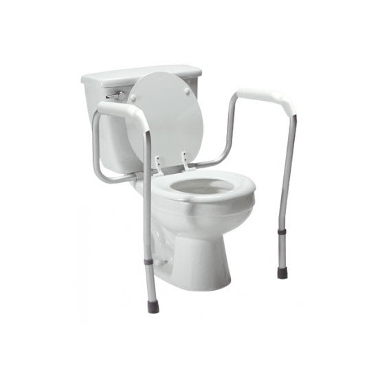 Lumex Versaframe Toilet Safety Rail in Retail Packaging, Adjustable Height (6460R)