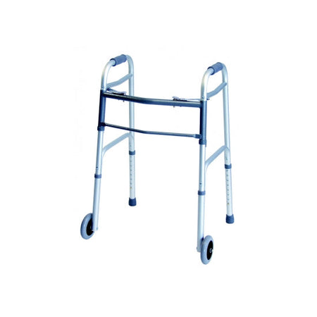 Lumex Everyday Dual Release Walker, With Fixed Front Wheels, Aluminum (716270A-2)
