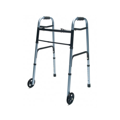 Lumex Everyday Dual Release Walker, With Fixed Front Wheels, Blue (716270B-2)