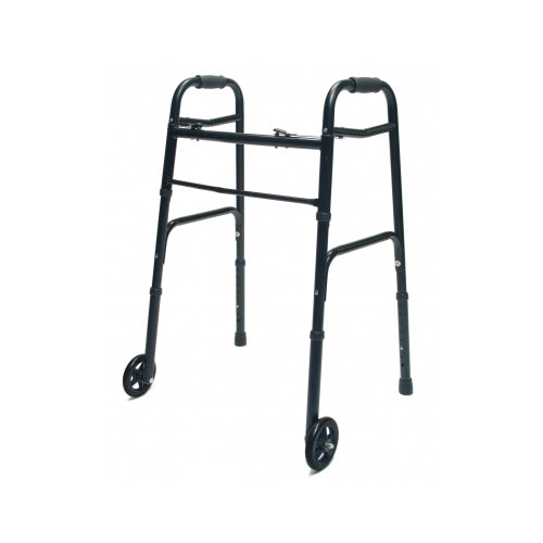 Lumex Everyday Dual Release Walker, With Fixed Front Wheels, Black (716270BK-1)