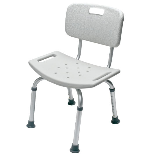 Lumex Platinum Collection Bath Seat with Backrest, Standard Grey (7921A-4)