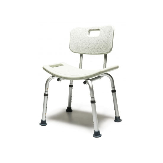 Lumex Platinum Collection Bath Seat with Backrest, Retail Packaging, Standard Grey (7921R-1)