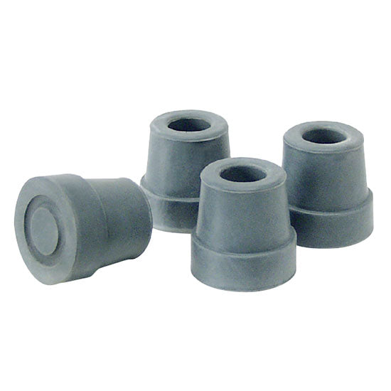 Replacement Tips for Lumex Large Base Quad Cane, Gray (9026)