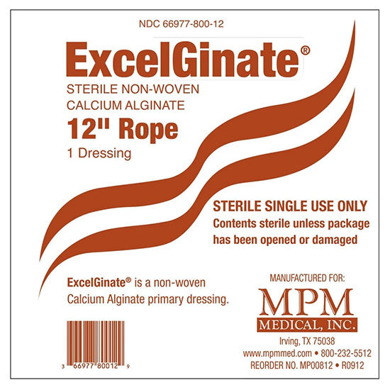 MPM Medical ExcelGinate Dressing, 12" Rope (MP00812)