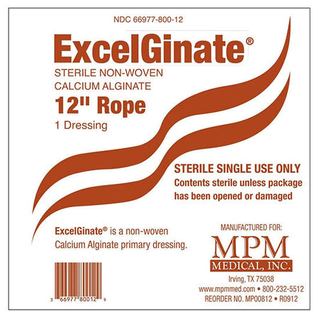 MPM Medical ExcelGinate Dressing, 12" Rope (MP00812)