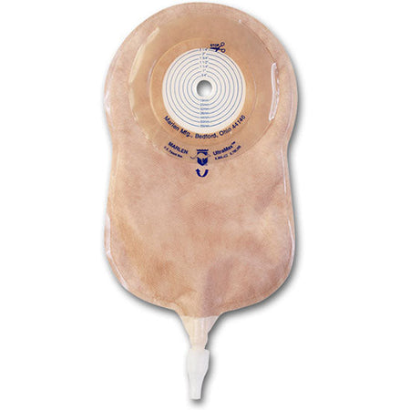 Marlen SuperFlat One Piece Urostomy Pouch w/AquaTack Hydrocolloid Barrier, Cut-to-fit (72875)