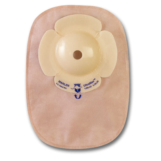 Marlen UltraMax One Piece Closed-End Colostomy Pouch w/AquaTack Hydrocolloid Barrier, Deep Convexity, Opaque, Pre-cut 1-3/4" (83644)