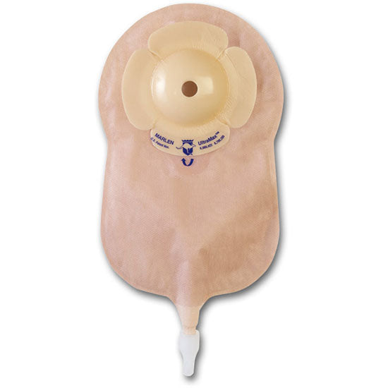 Marlen UltraMax One Piece DEEP Urostomy Pouch w/AquaTack Hydrocolloid Barrier, Pre-cut 1-1/8" (72629)