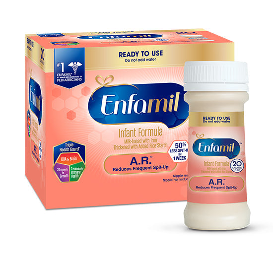 Mead Johnson Enfamil AR Infant Formula, 2 fl oz Bottle (145301)