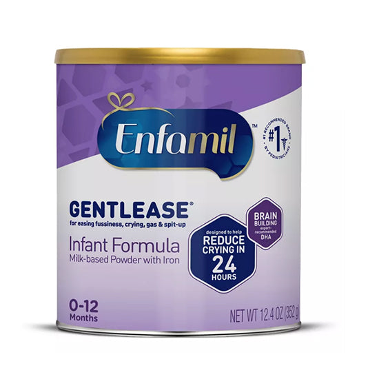 Mead Johnson Enfamil Gentlease Infant Formula, Powder, 12.4 oz. Can (174101)