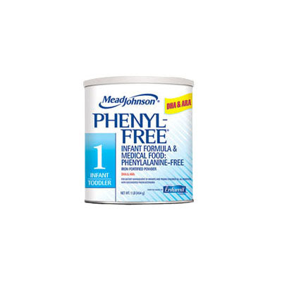 Mead Johnson Phenyl-Free 1 Powder, Vanilla, 1 lb Can (892601)