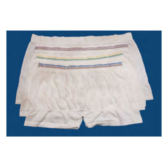 Medi-Tech International MediBrief Knit Pants Reusable/Disposable Underwear, Large/XLarge, Yellow/Green (MBS19002)