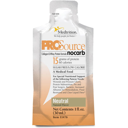 Meditrition ProSource NoCarb Liquid Protein Pouch, Neutral Flavor, (11476)