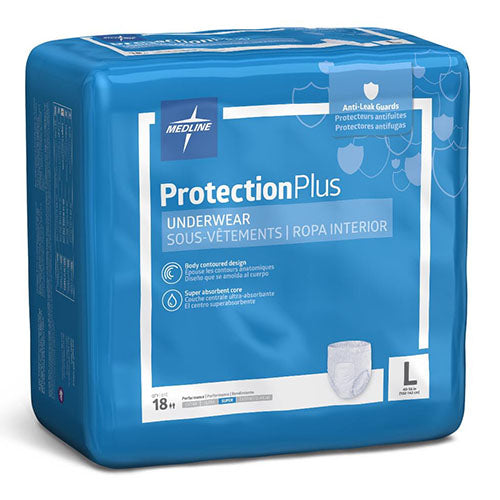 Medline Protection Plus Super Protective Adult Underwear, Size S (MSC33255)