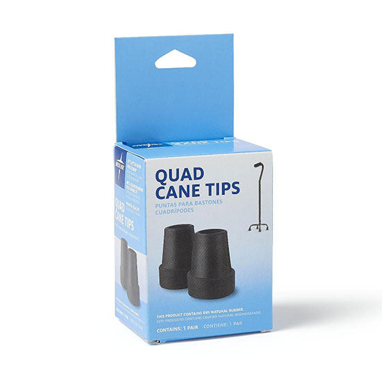 Medline Replacement Black Cane Tips, 5/8" (MDS86425W)
