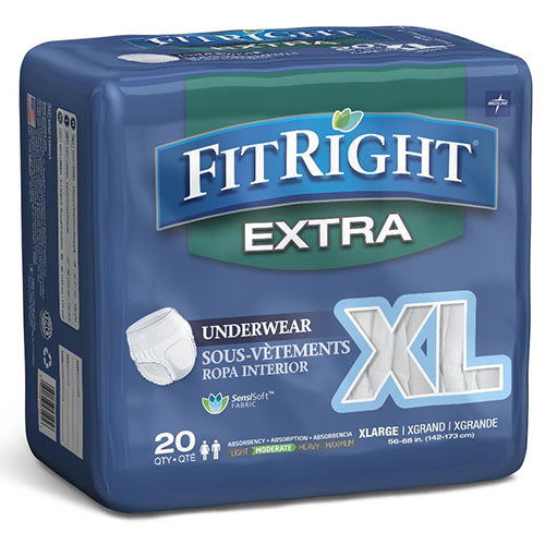 Medline FitRight Extra Protective Underwear, Size XL (MSC13600A)