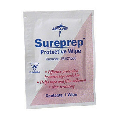 Medline SurePrep Skin Protective Wipe, Alcohol Individual Packet (MSC1500)