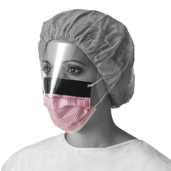 Medline Max Fluid Protection Face Masks with Eyeshield, Purple (NON27710EL)