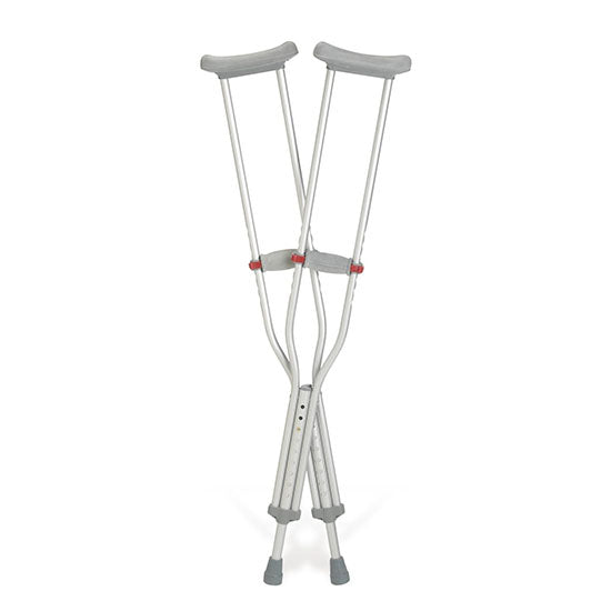 Medline Red-Dot Aluminum Crutches Youth (G92-214-8)
